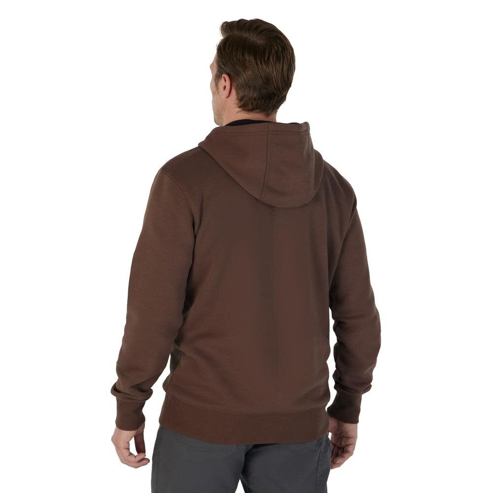 Milwaukee Midweight Pullover Hoodie Brown Small 351BR-S from Milwaukee