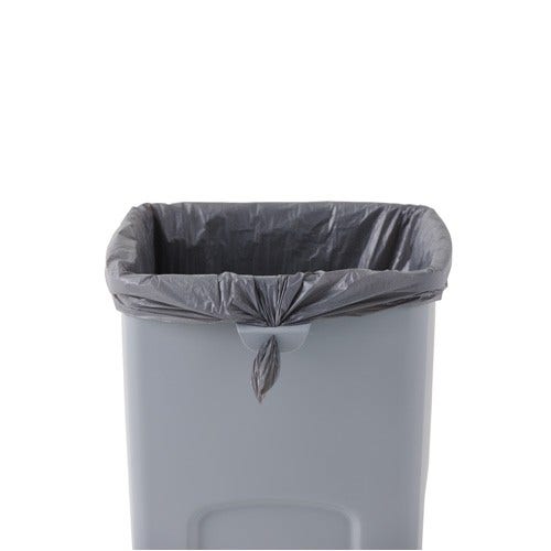 Rubbermaid FG356988GRAY Untouchable 23-Gallon Square Trash Can， Gray