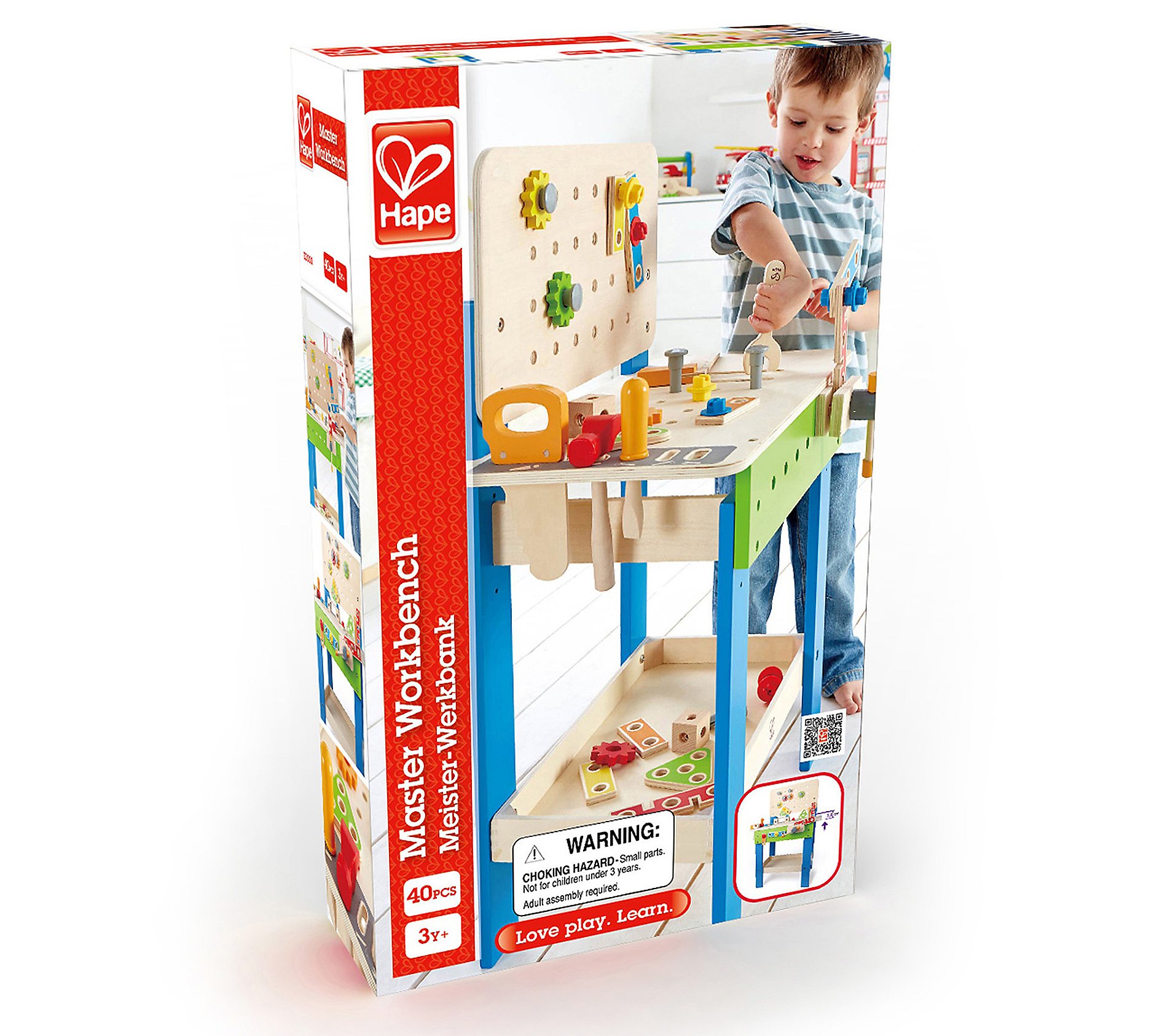 Hape Master Workbench Toy Workshop - 35 pcs