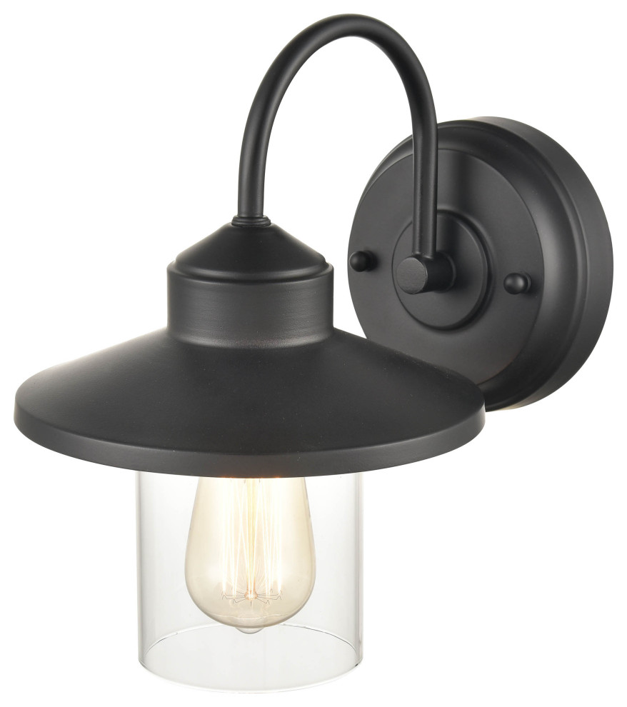 1 Light 8 in. Powder Coat Black Outdoor   Transitional   Outdoor Wall Lights And Sconces   by Millennium Lighting Inc  Houzz