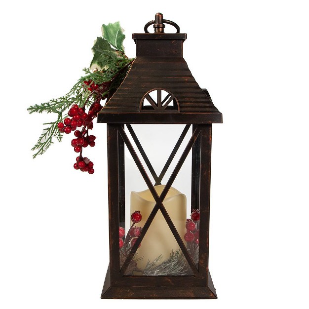 Kurt Adler Kurt Adler 13 75 inch Battery operated Deco Lantern With Candle