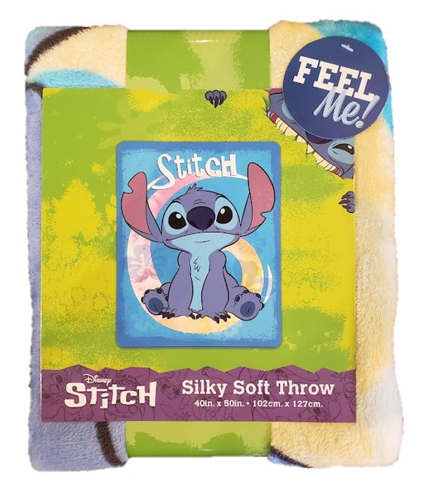 Disney Lilo and Stitch Throw Blanket， 40x50， Silk Touch， Multicolor， 100% Polyester， 1 Each