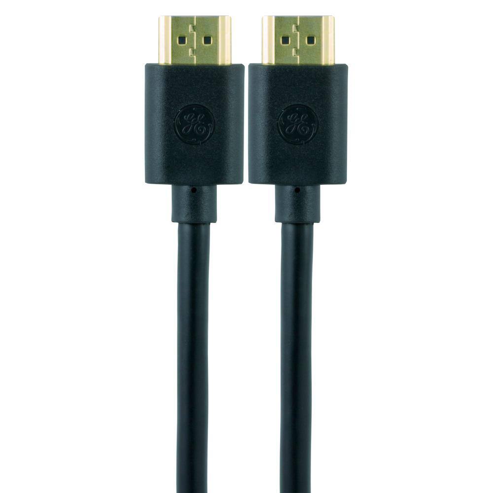 GE 4 ft. 4K HDMI 2.0 Cable with Gold Plated Connectors in Black 33573