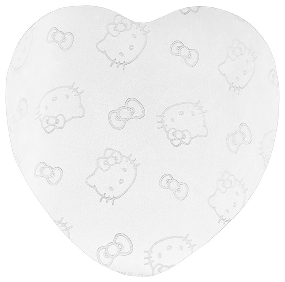 Hello Kitty Heart Vanity Ottoman Chair Soft Velvet Foam Padded Makeup Stool   Contemporary   Vanity Stools And Benches   by Impressions Vanity Company  Houzz