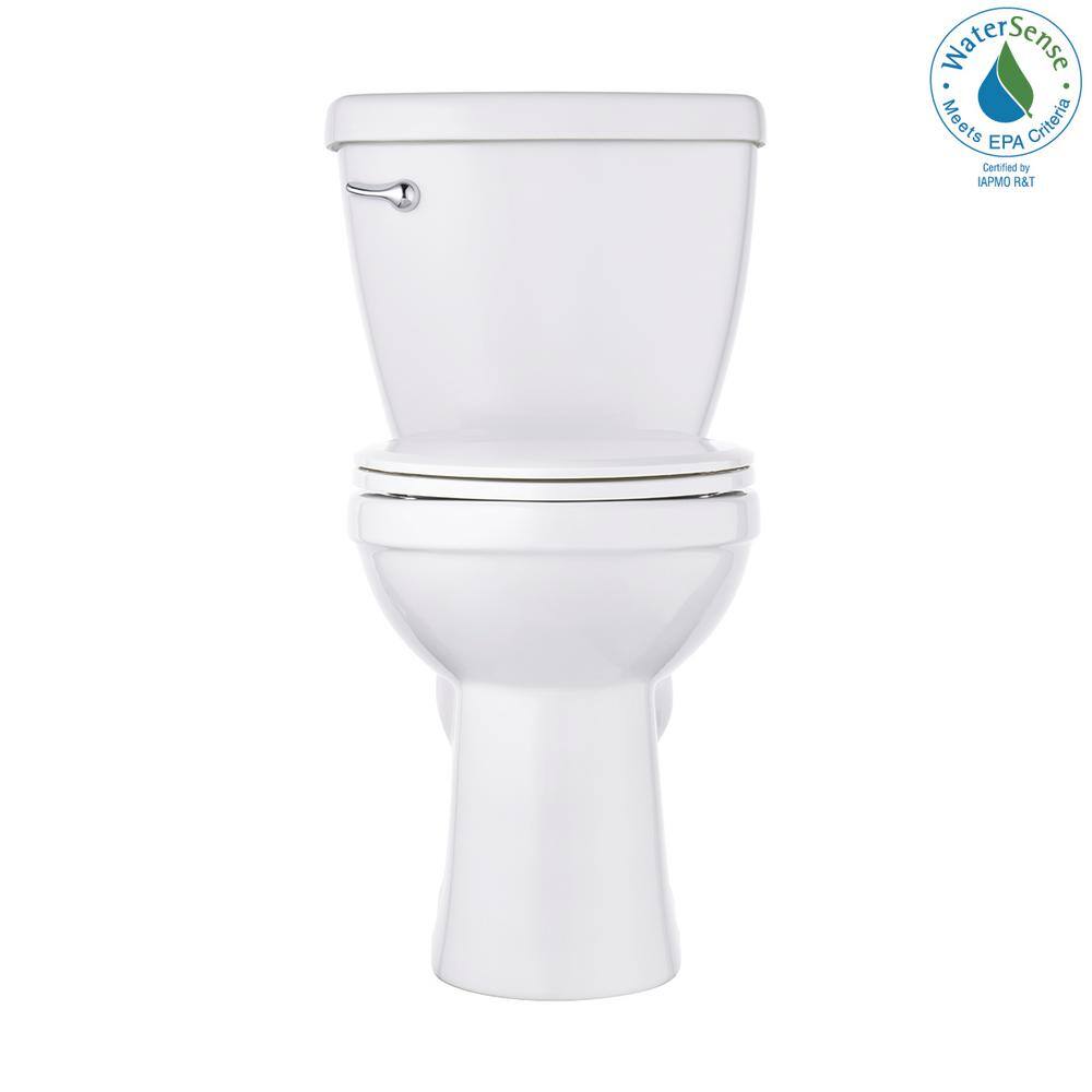 Delta Foundations 2-piece 1.28 GPF Single Flush Elongated Front Toilet in White Seat Included (6-Pack) SVS6-C43913-WH