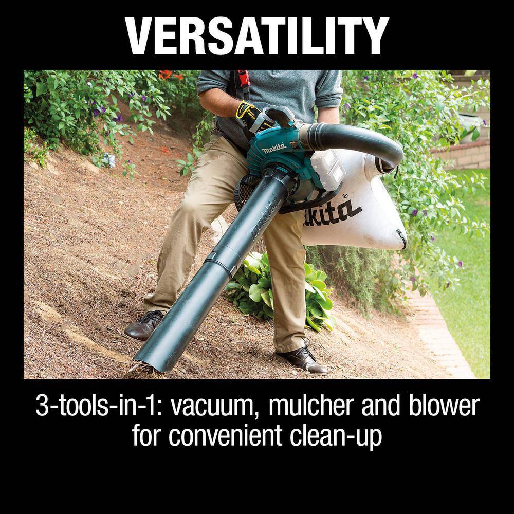 Makita 120 MPH 473 CFM 18V X2 (36V) LXT Lithium-Ion Brushless Cordless Leaf Blower with Vacuum Attachment Kit (Tool-Only) XBU04ZV