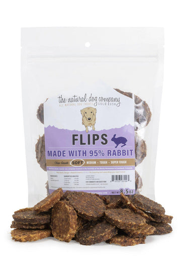 Natural Dog Co. Rabbit Flips Dog Treats