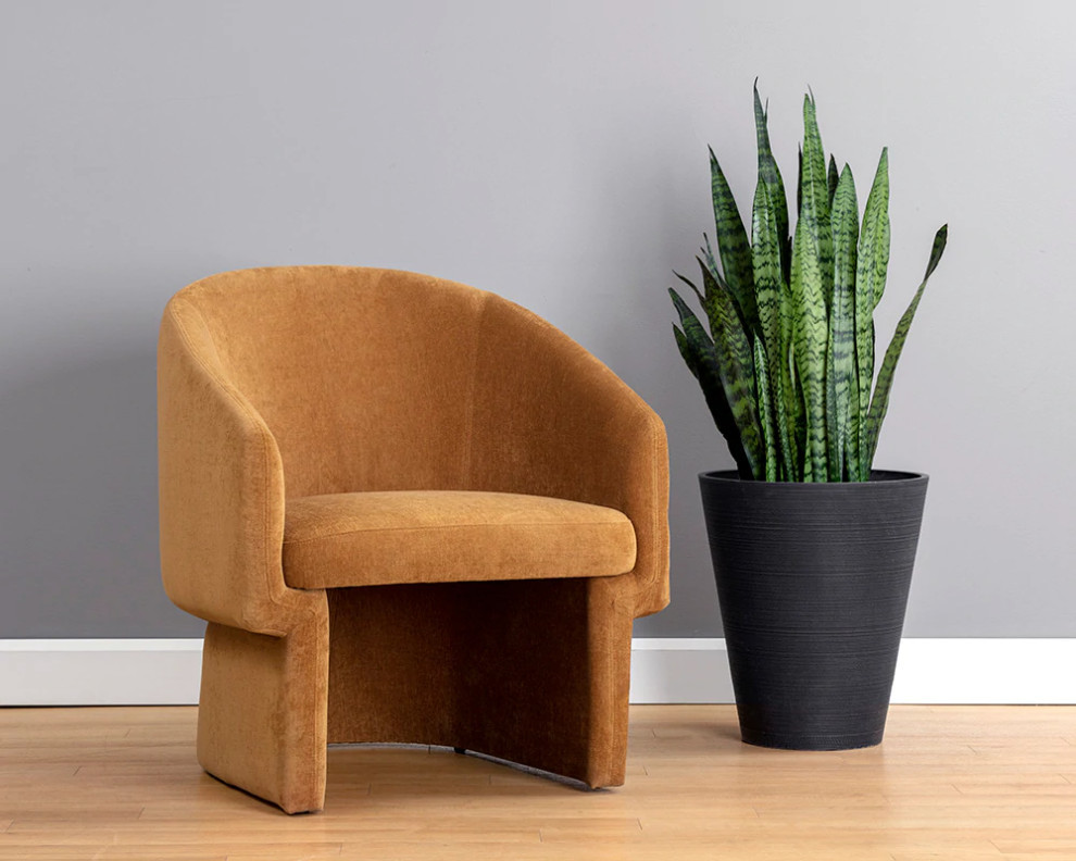 Wilkinson Lounge Chair Danny Amber   Midcentury   Armchairs And Accent Chairs   by Rustic Home Furniture Deco  Houzz