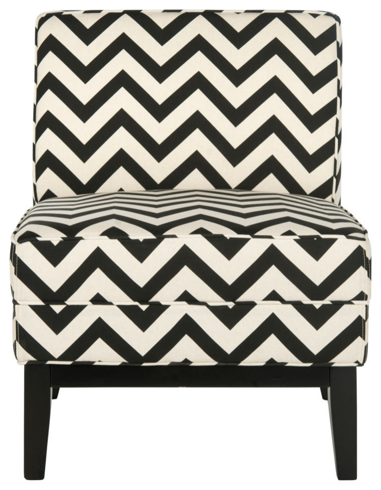 Mandy Chair  Black/White   Contemporary   Armchairs And Accent Chairs   by Rustic Home Furniture Deco  Houzz