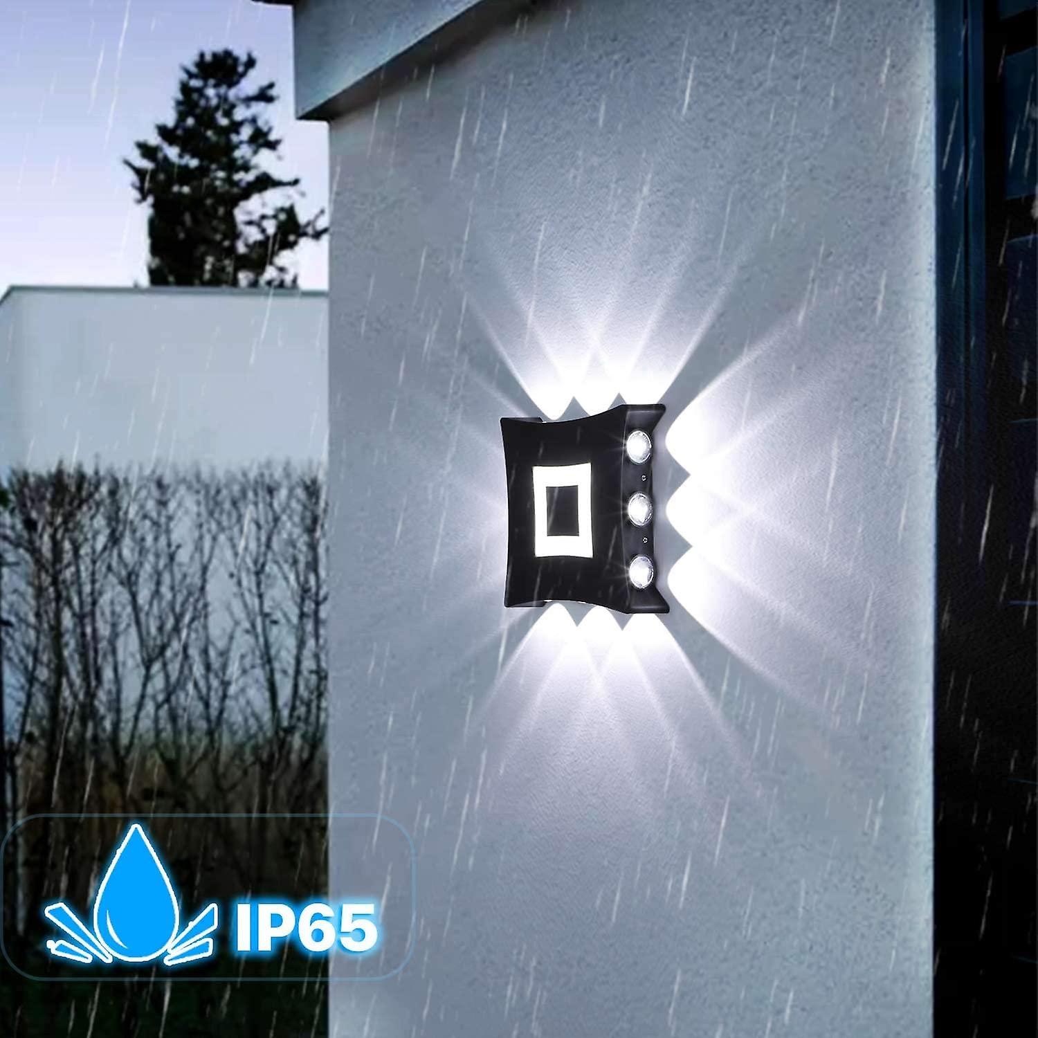 18W Modern COB LED Indoor Outdoor Wall Light， IP65 Waterproof Aluminum Wall Light Fixture， 6000K Coo