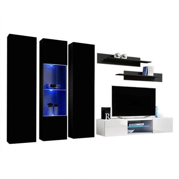 Fly C5 33TV Wall Mounted Floating Modern Entertainment Center