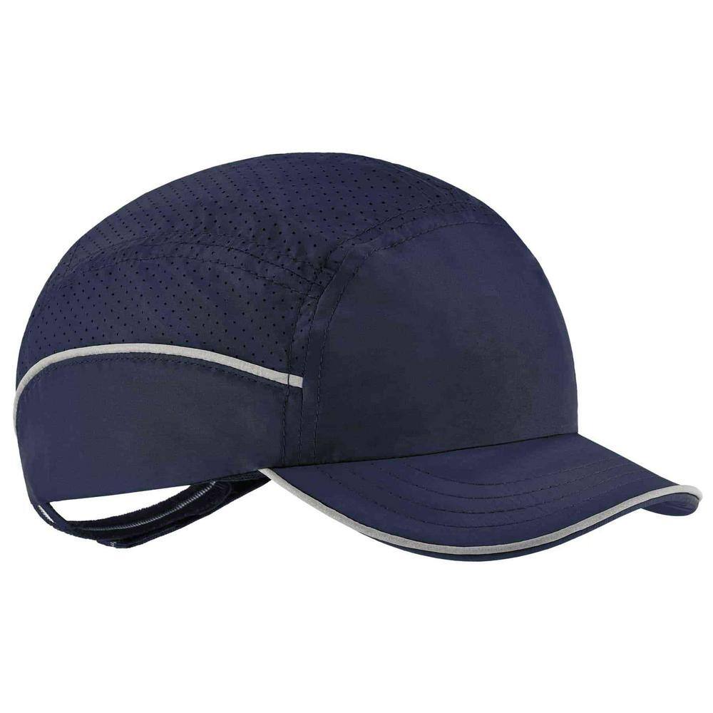 Skullerz 8955 Short Brim Navy Lightweight Bump Cap Hat 8955