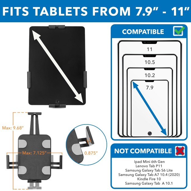 To 11 quot Ipad And  Tablets Wall Mounted Tablet Kiosk