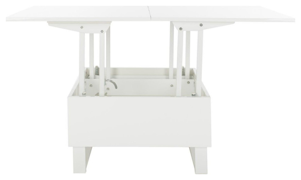 Slater Lift  Top Coffee Table White   Contemporary   Coffee Tables   by AED Luxury Home Decor  Houzz