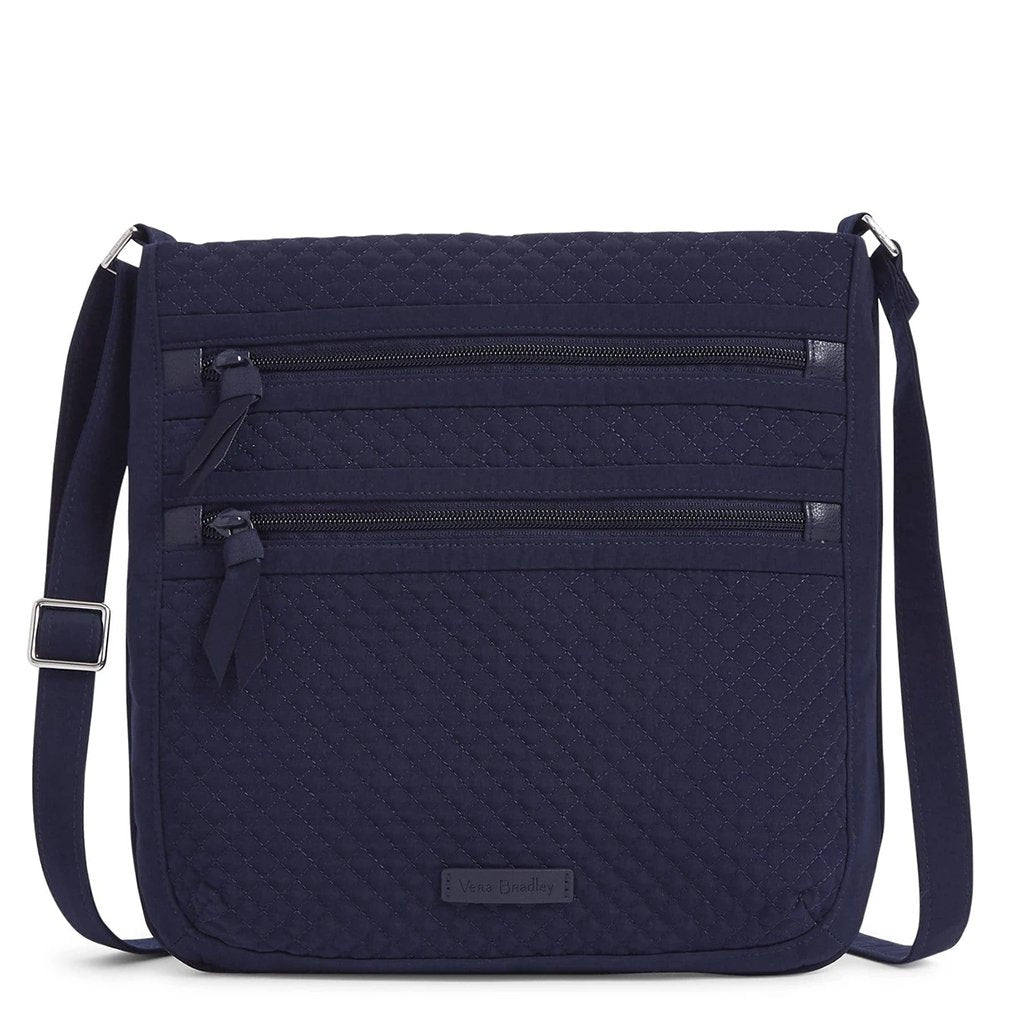 Vera Bradley  Triple Zip Hipster in Microfiber Classic Navy