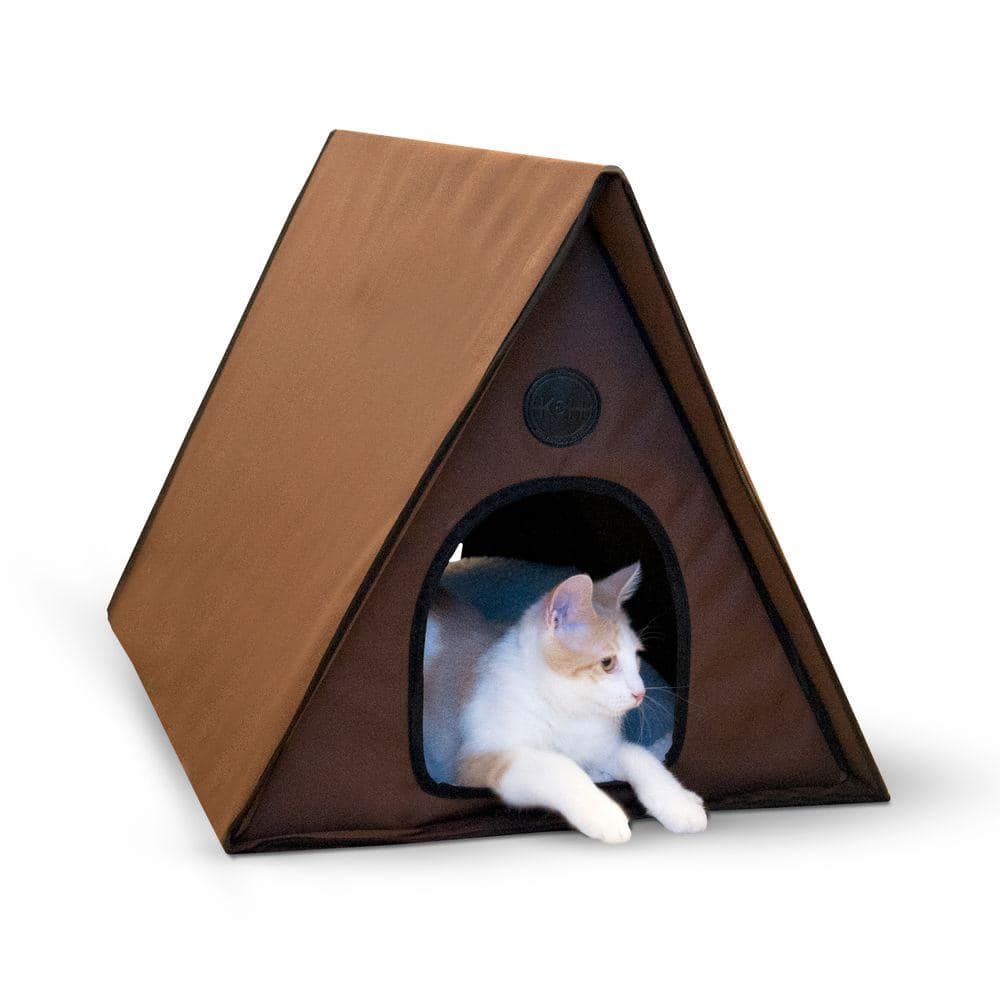 K&H Pet Products Outdoor Heated Kitty A-Frame House 100213096