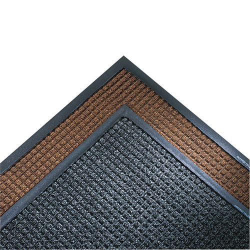 Crown Mats and Matting Super-Soaker Wiper Mat with Gripper Bottom | Polypropylene， 36 x 120， Dark Brown | CWNSSR310DB