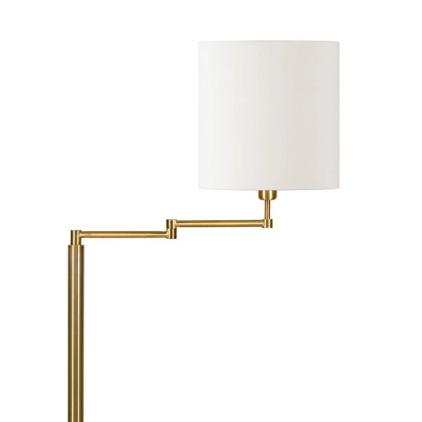 Moby Swing Arm Floor Lamp with Drum Shade