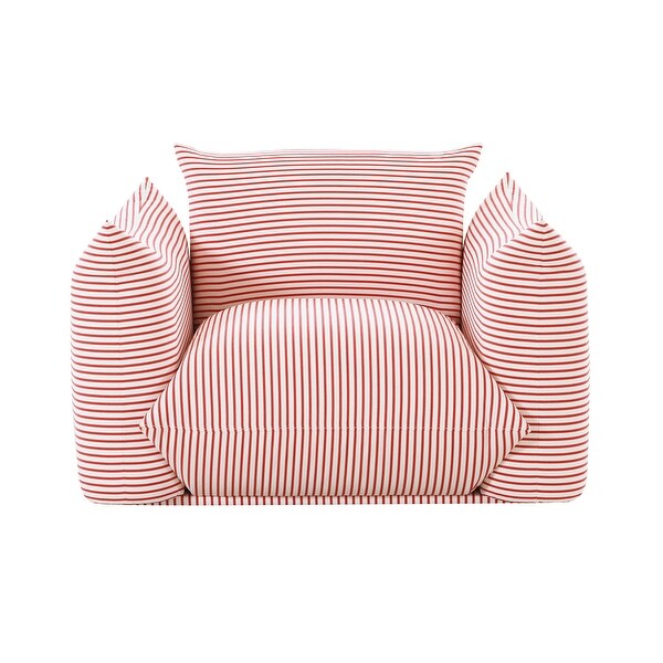 Saint Tropez Striped Stuffed Outdoor Armchair