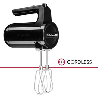 KitchenAid Cordless 7-Speed Onyx Black Hand Mixer KHMB732OB