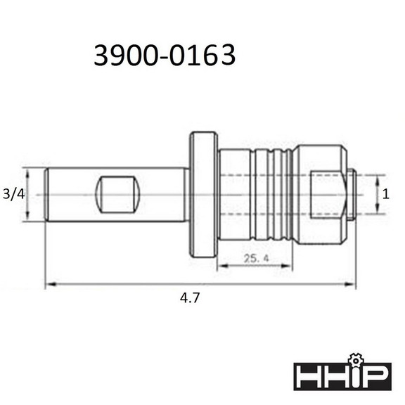 ABS Import Tools 1 ARBOR X 3/4 STRAIGHT SHANK STU...