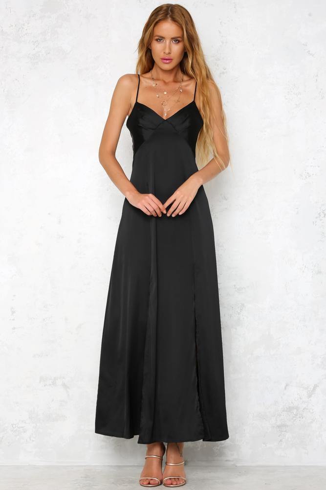 Heavenly Dream Maxi Dress Black