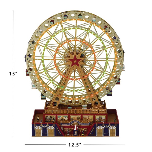 Mr Christmas Animated Led World x27 s Fair Grand Ferris Wheel Christmas Decoration