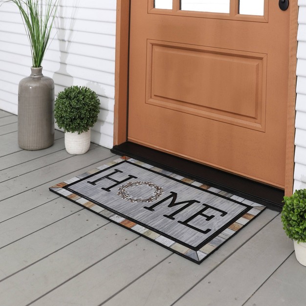 Doorscapes Mat Homestead Wreath Gray Mohawk