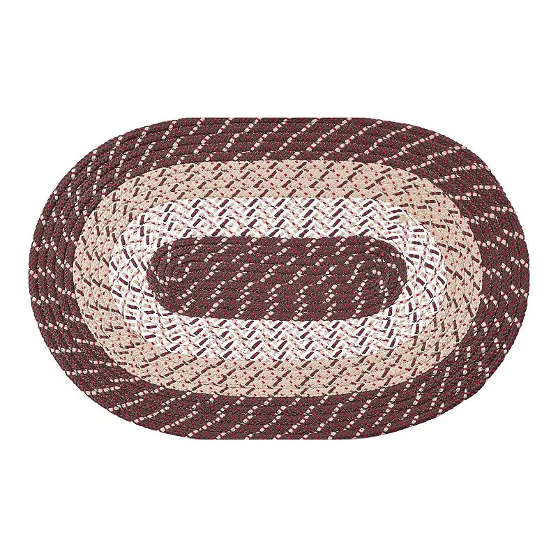 Better Trends Country Braid Striped Rug