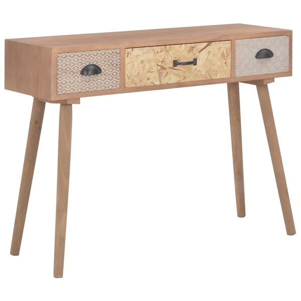 Console Table with 3 Drawers 39.4