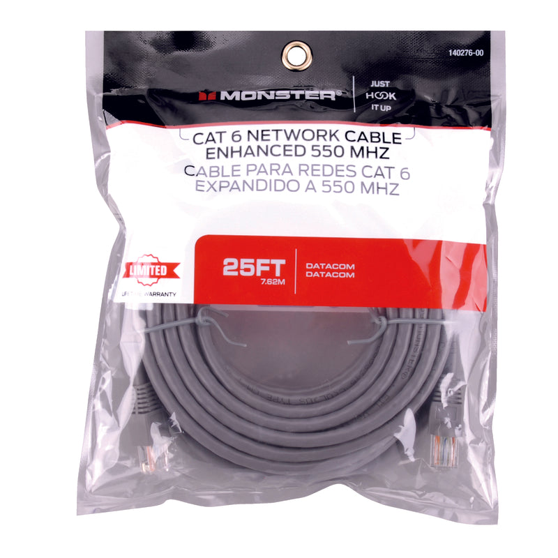 CABLE CAT 6 550 MHZ 25'