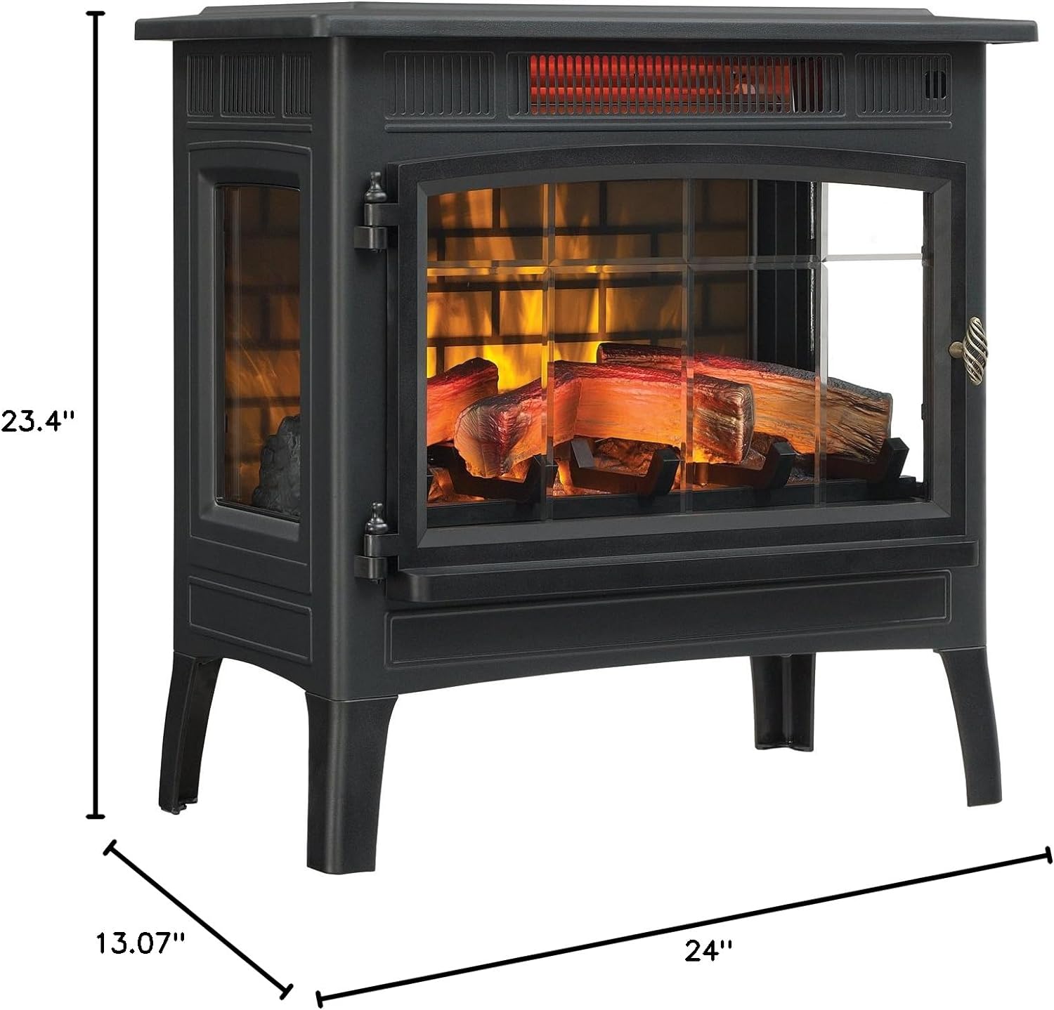 💝Last Day 70% Off✨ Electric Infrared Quartz Fireplace Stove with 3D Flame Effect