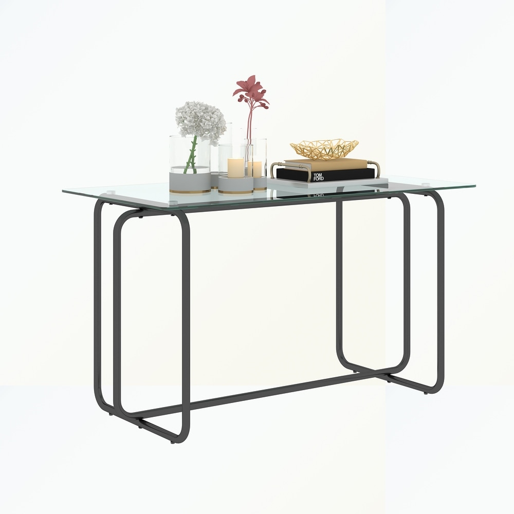 Rectangle Dining Table with Metal Frame