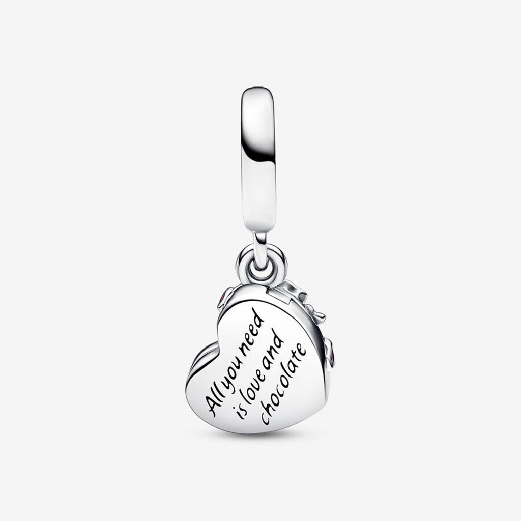 PANDORA  Openable Heart Chocolate Gift Box Dangle Charm