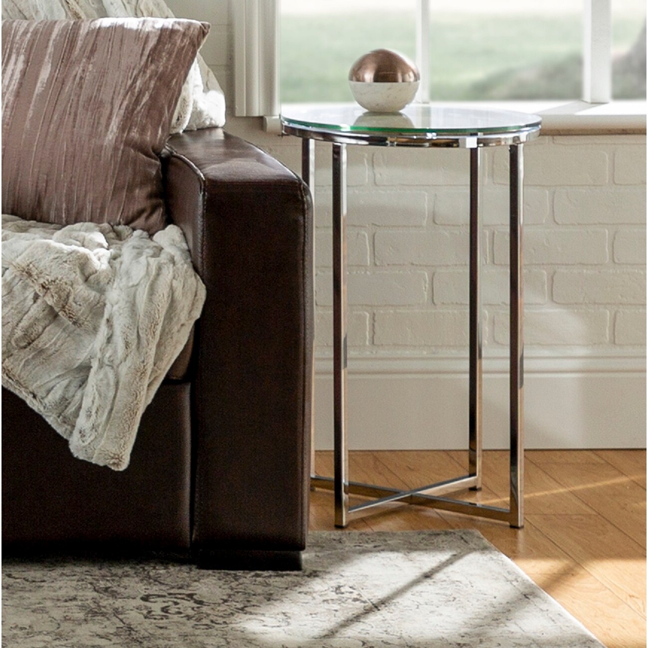 Middlebrook Helbling Modern Round Side Table