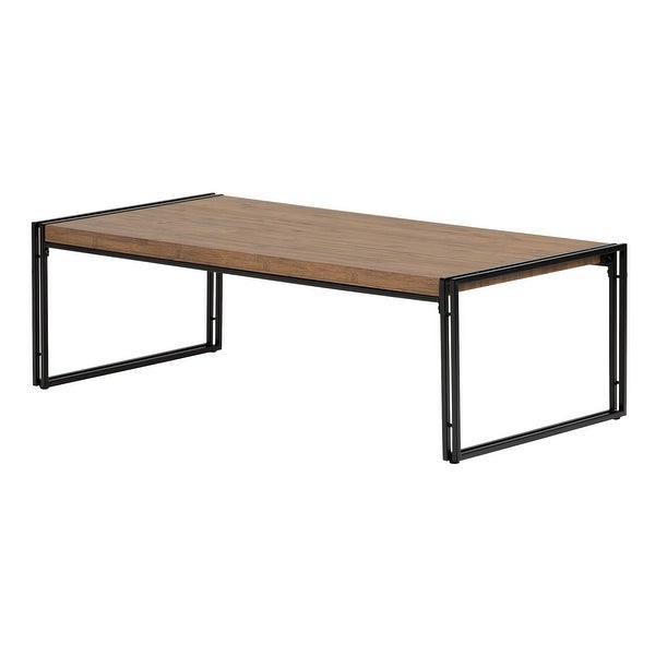 Gimetri Coffee Table， Rustic Bamboo