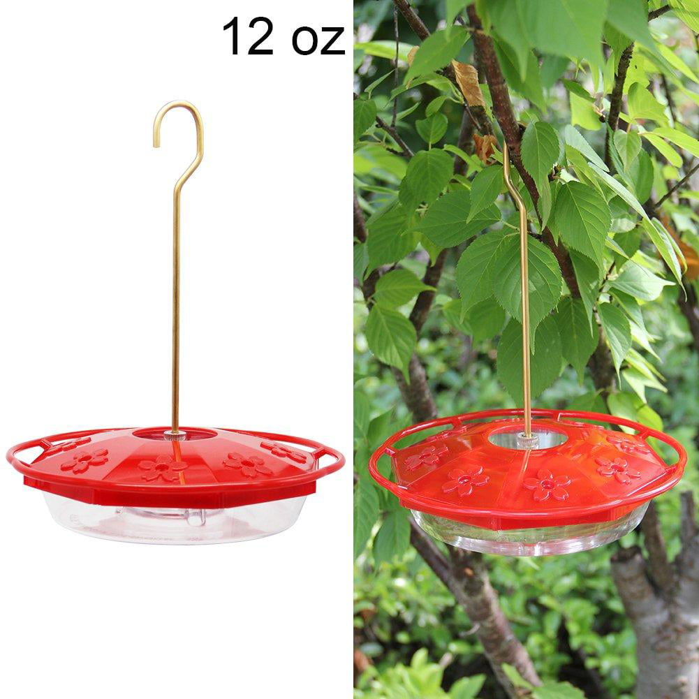 Juegoal 12 oz Hanging Hummingbird Feeder with 8 Feeding Ports