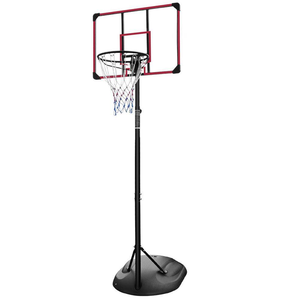 Tatayosi Portable Basketball Hoop System 7.5 ft. x 9.2 ft. H Adjustable Basketball Hoop with 32 in. Backboard and Wheels J-H-W140860513