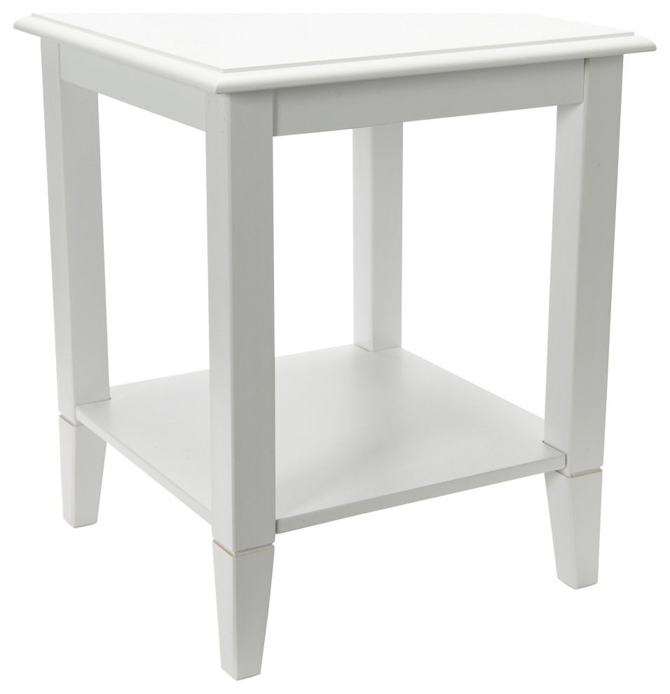 Pleasantville Wood 2 Tier End Table   Transitional   Side Tables And End Tables   by Creative Co op  Houzz