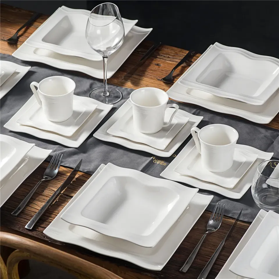 58pcs deluxe ceramic tableware set