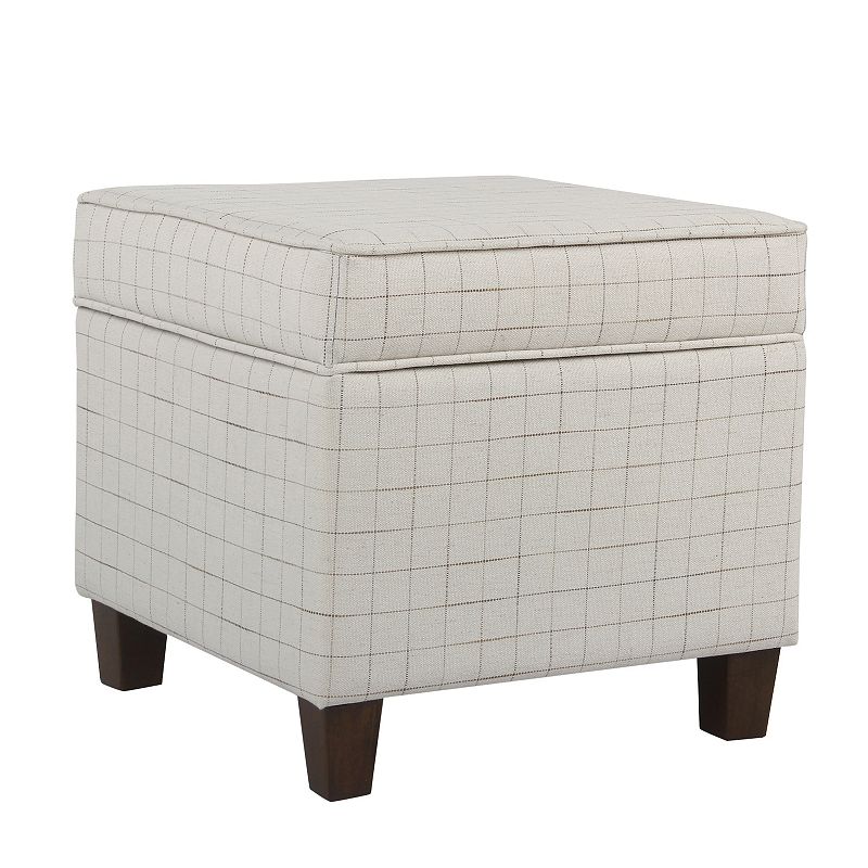 HomePop Cole Classics Square Storage Ottoman