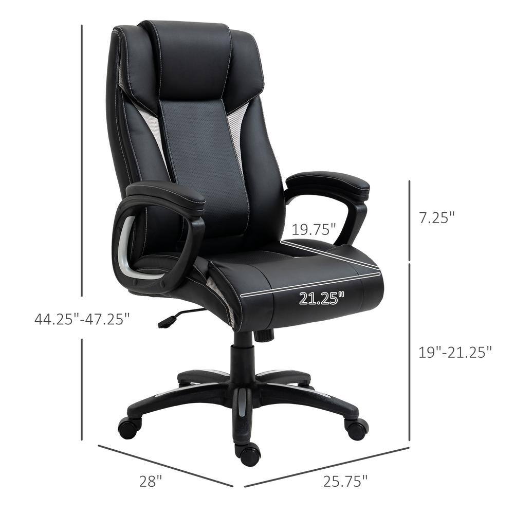 Vinsetto Modern Black Mesh Computer Chair with Back Support 921-249