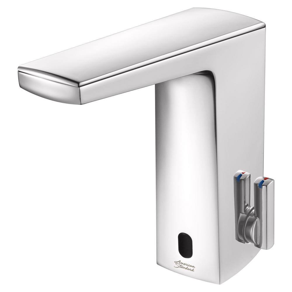 American Standard Paradigm Selectronic Battery Powered Single Hole Touchless Bathroom Faucet with SmarTherm 0.35 GPM in Polished Chrome 7025303.002