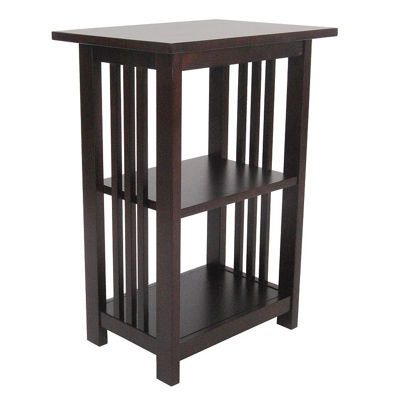 Alaterre Mission 2-Shelf End Table