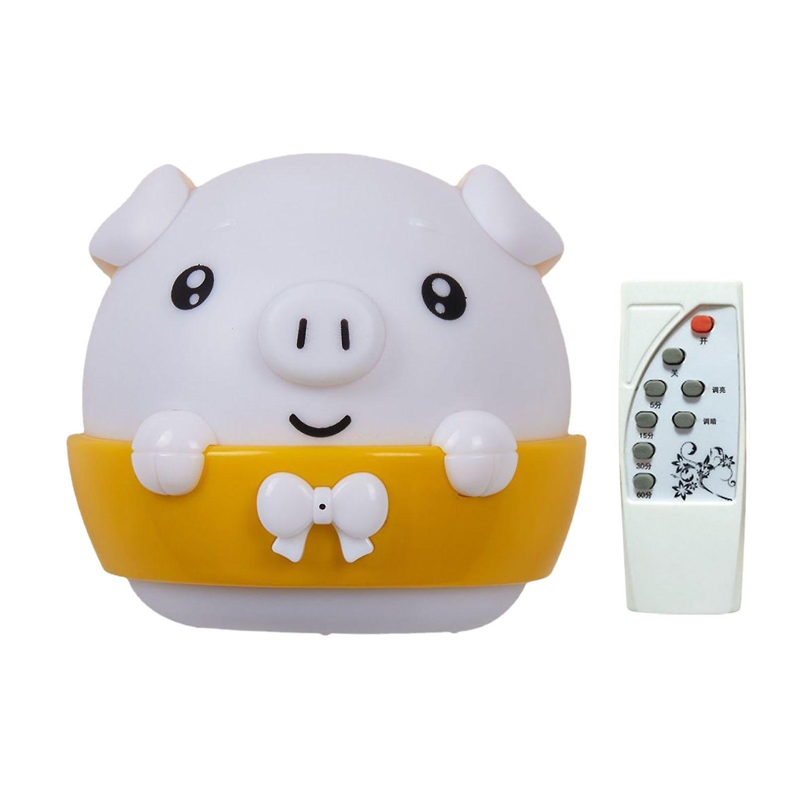 Pig Night Light Kids Led Night Lamp For Living Room Home Breastfeeding Yellow Light