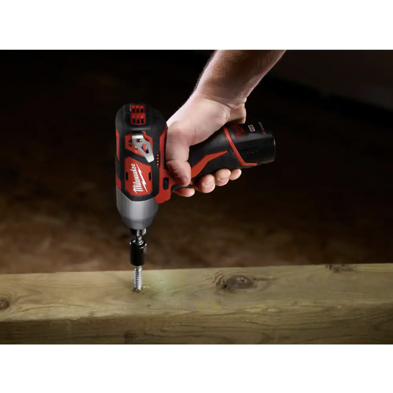 Milwaukee M12 12V Lithium-Ion Cordless 1/4 in. Hex Impact (Tool-Only)