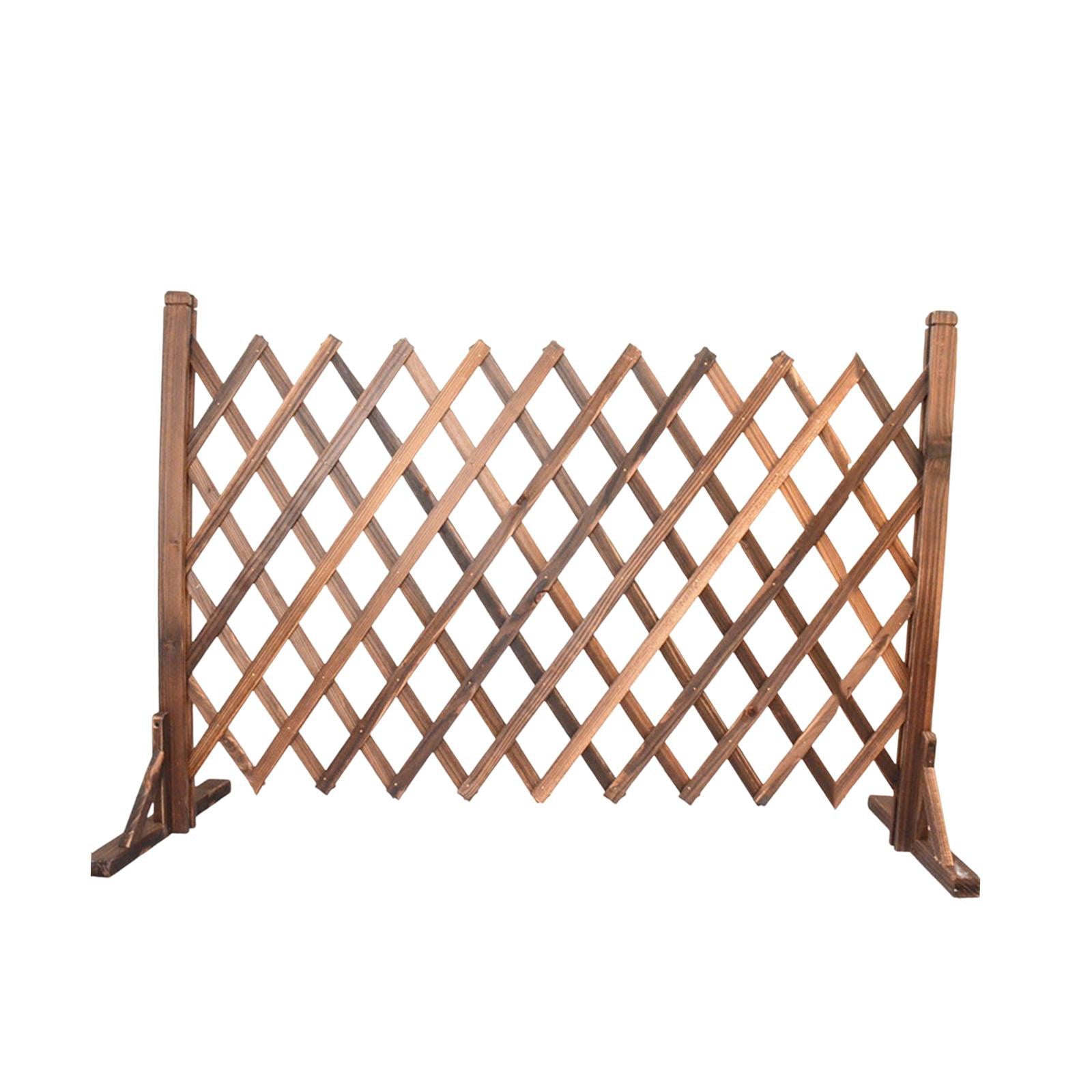 Expandable Wood Fence Retractable Garden Trellis Wedding Photo Props Lattice Fence for Entrance Outdoor Indoor Courtyard Garden