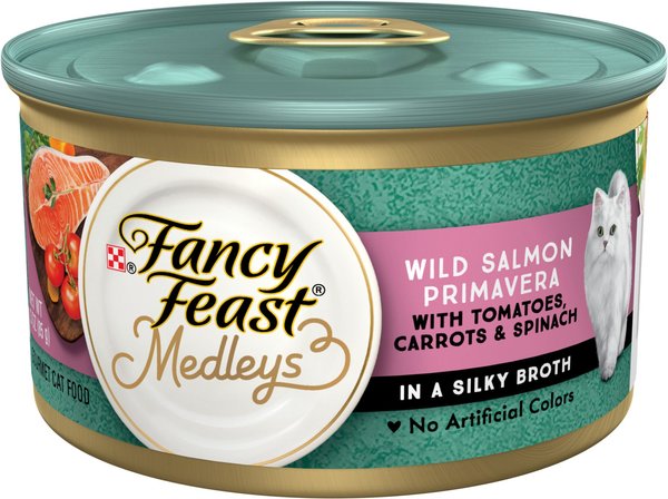 Fancy Feast Medleys Wild Salmon Primavera Canned Cat Food