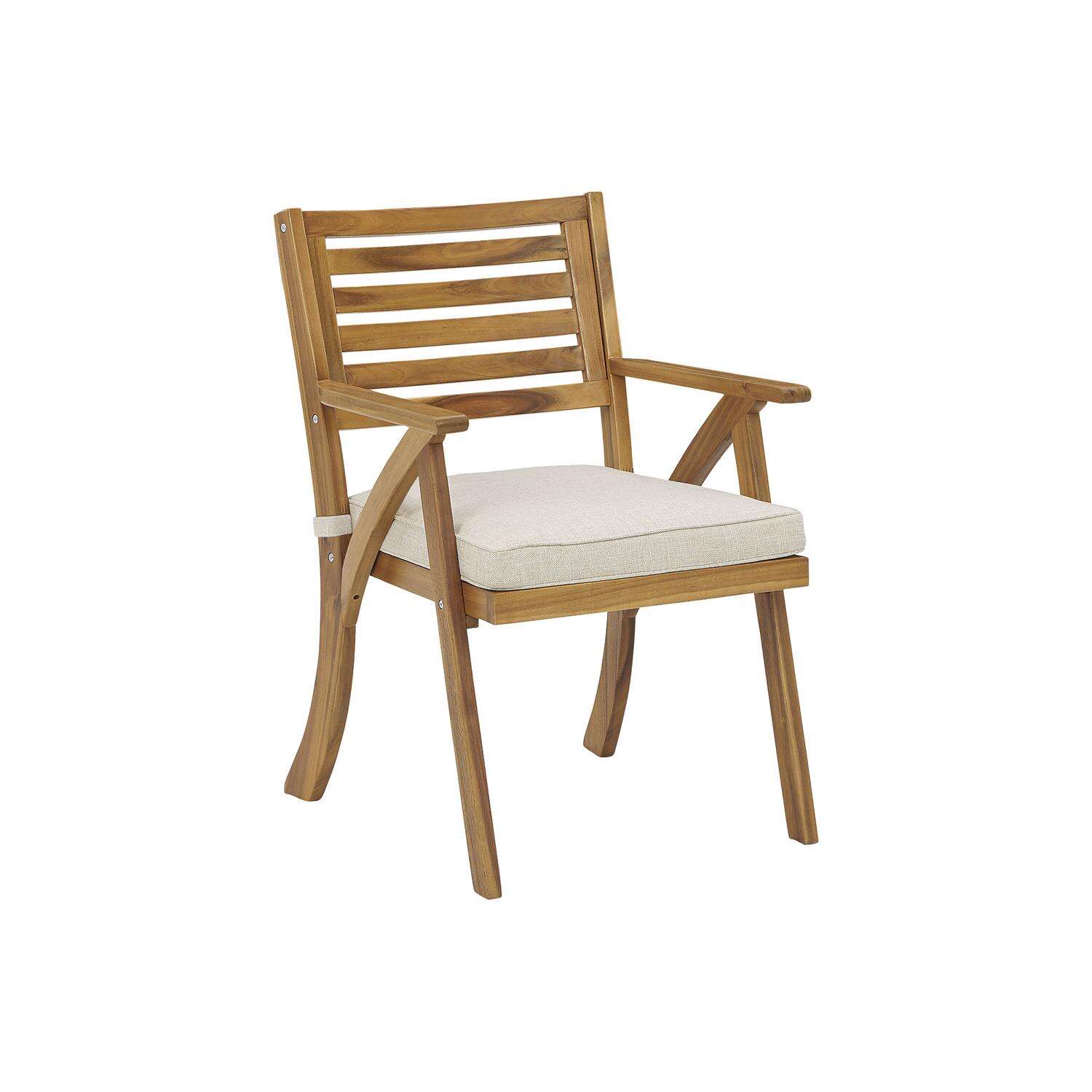 Signature Design by Ashley Vallerie 3 pc Teak Wood Bistro Set Beige