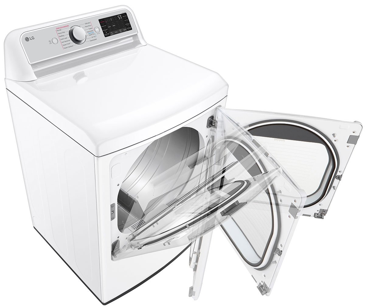 LG 7.3 Cu. Ft. White Electric Dryer With TurboSteam